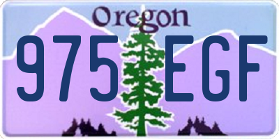 OR license plate 975EGF