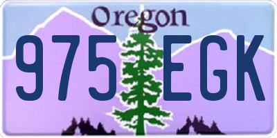 OR license plate 975EGK