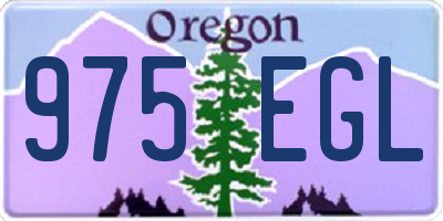 OR license plate 975EGL