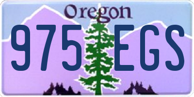 OR license plate 975EGS