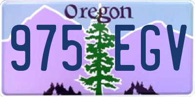 OR license plate 975EGV