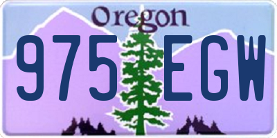 OR license plate 975EGW