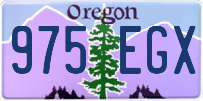 OR license plate 975EGX