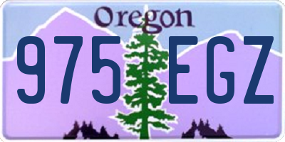 OR license plate 975EGZ