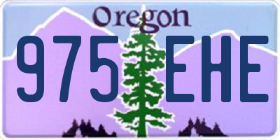 OR license plate 975EHE