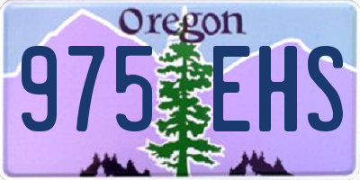 OR license plate 975EHS