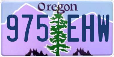 OR license plate 975EHW