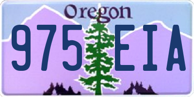 OR license plate 975EIA