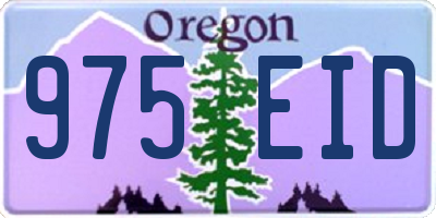 OR license plate 975EID