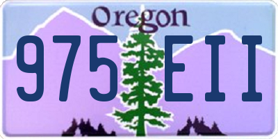 OR license plate 975EII