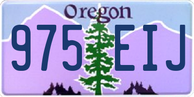 OR license plate 975EIJ