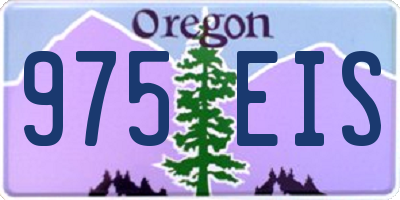 OR license plate 975EIS