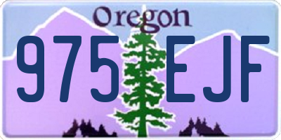 OR license plate 975EJF