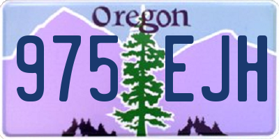 OR license plate 975EJH