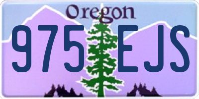 OR license plate 975EJS