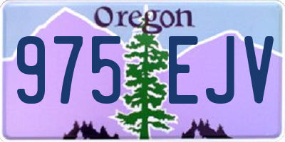 OR license plate 975EJV