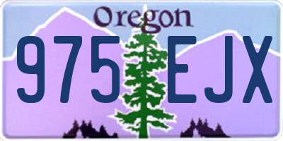 OR license plate 975EJX