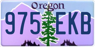 OR license plate 975EKB