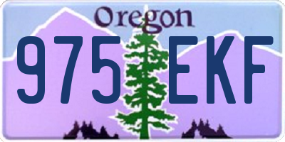 OR license plate 975EKF