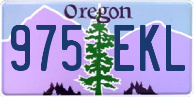 OR license plate 975EKL
