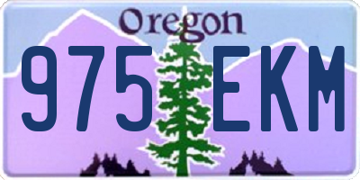 OR license plate 975EKM