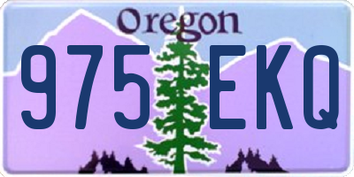 OR license plate 975EKQ