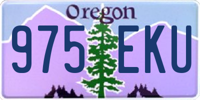 OR license plate 975EKU