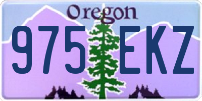 OR license plate 975EKZ
