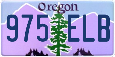 OR license plate 975ELB