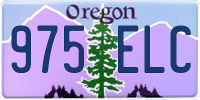 OR license plate 975ELC