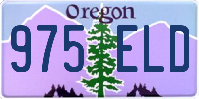 OR license plate 975ELD