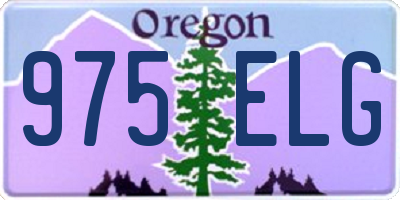OR license plate 975ELG