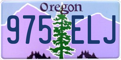 OR license plate 975ELJ