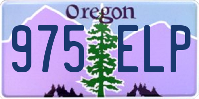 OR license plate 975ELP