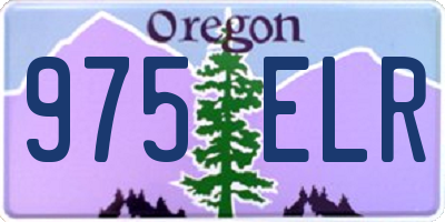 OR license plate 975ELR