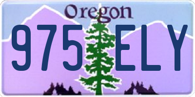 OR license plate 975ELY