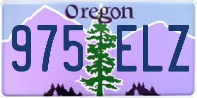 OR license plate 975ELZ