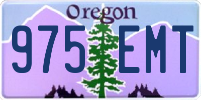 OR license plate 975EMT