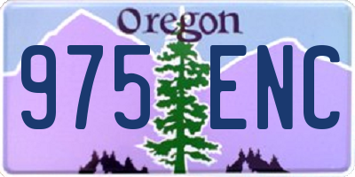 OR license plate 975ENC