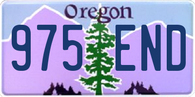 OR license plate 975END