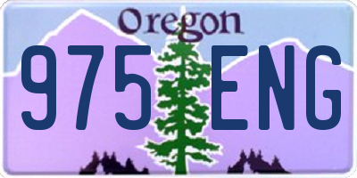 OR license plate 975ENG