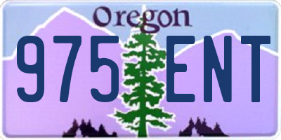 OR license plate 975ENT