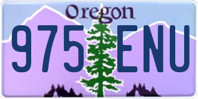 OR license plate 975ENU