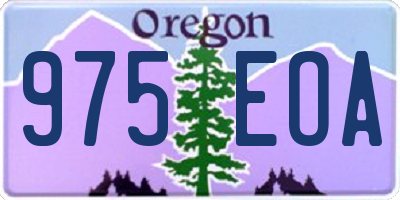 OR license plate 975EOA