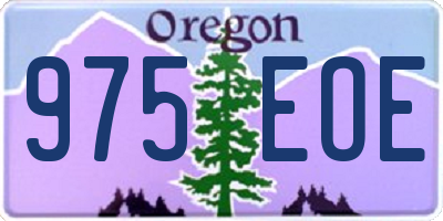 OR license plate 975EOE