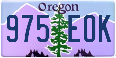 OR license plate 975EOK