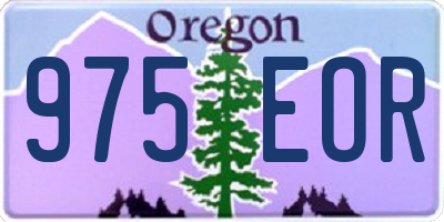 OR license plate 975EOR