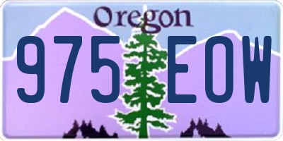 OR license plate 975EOW