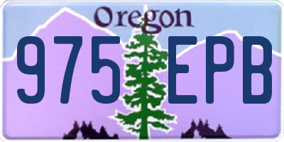 OR license plate 975EPB