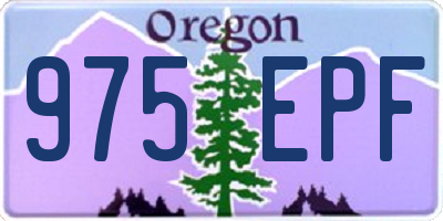 OR license plate 975EPF